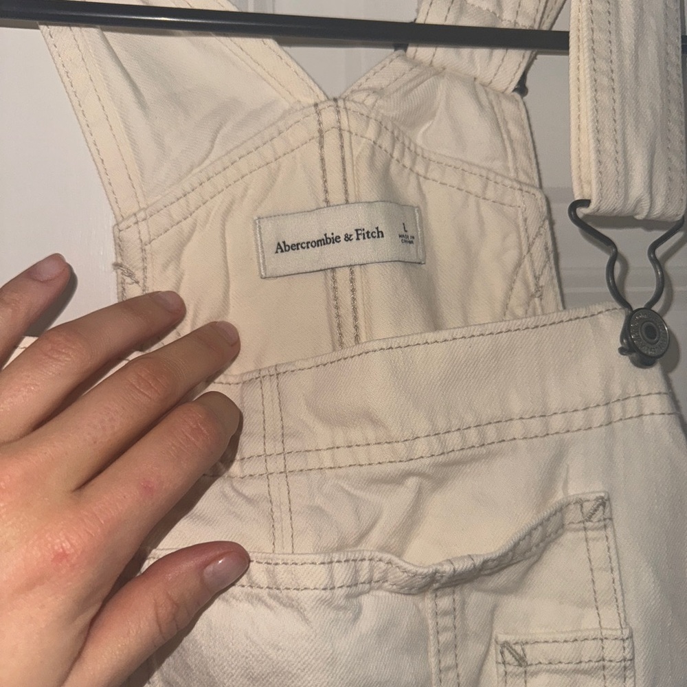Abercrombie & Fitch Cream Overalls- Never Worn